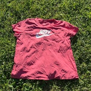 Nike Vibrant Pink/red Tee cant tell kids xxl womens small